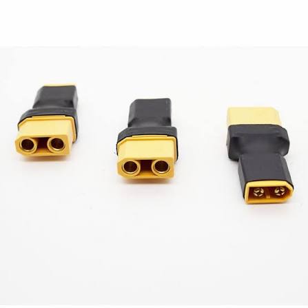 XT90 Female to XT60 Male (or XT90 Male to XT60 Female) No-Wire Adapter (Gold-Plated, High-Current) RC-LIFE