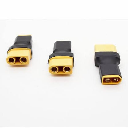 XT90 Female to XT60 Male (or XT90 Male to XT60 Female) No-Wire Adapter (Gold-Plated, High-Current) RC-LIFE