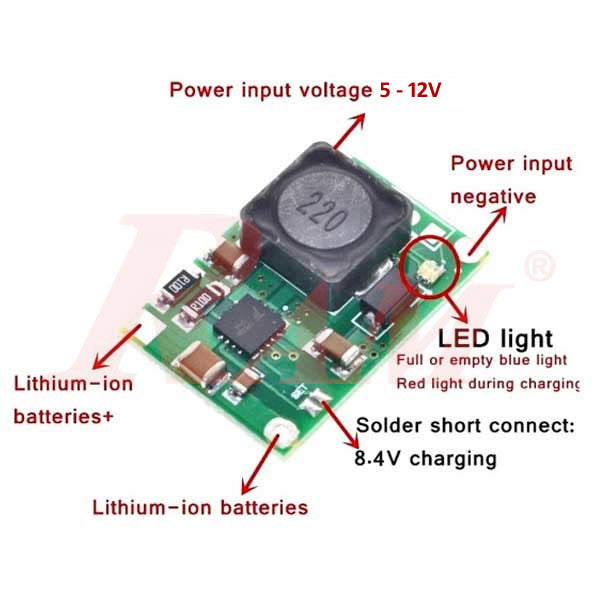 HW-370 TP5100 Lithium Battery Charging Module (2S, 2A) rc-life