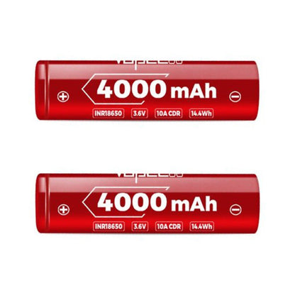 Vapcell F40 / Epoch 18650 Ultra-High Capacity Li-ion Battery (4000mAh, 10A, Flat Top 3.7V) RC-LIFE