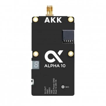 AKK Alpha10 5.8GHz 10W Ultra High Power UAV Video Transmitter (25mW to 10000mW, SmartAudio, Cooling Fan) RC-LIFE