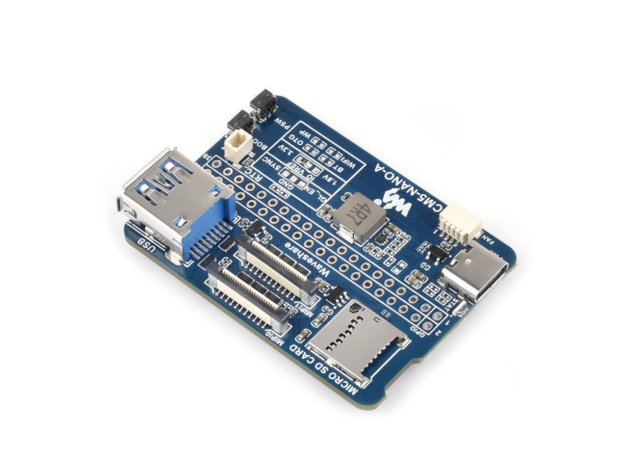 Waveshare CM5-NANO-A Expansion Board for Compute Module 5 (55x41mm) Waveshare Electronics