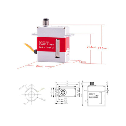 KST DS215MG V8.0 Digital Metal Gear Micro Servo – 4.0Kgf.cm 0.05sec