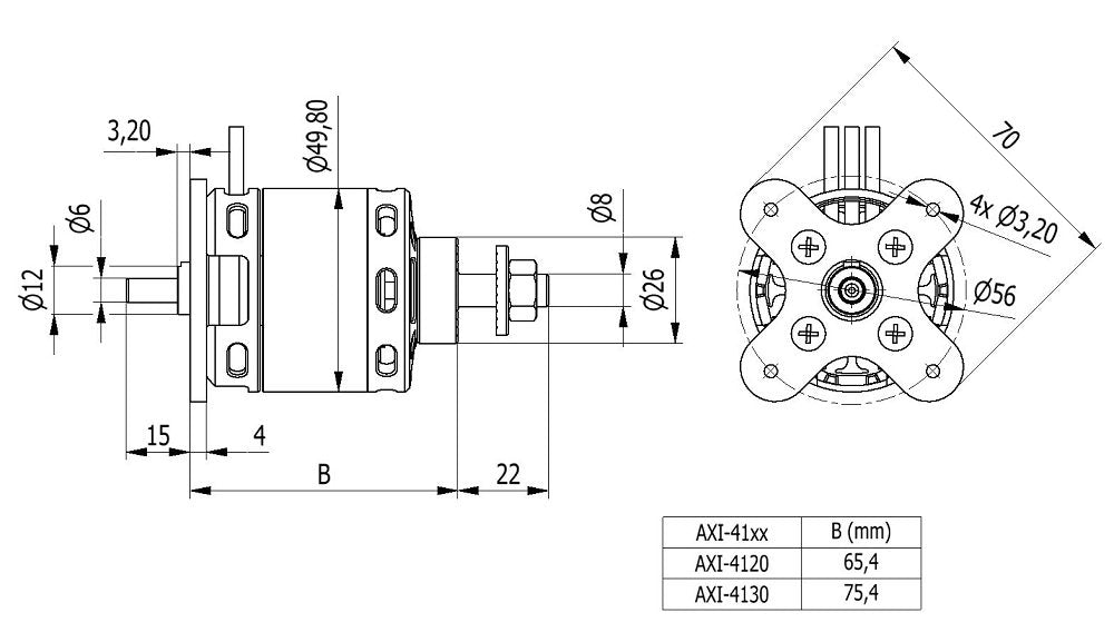 AXI 4120/14 GOLD LINE V3 – High-Efficiency Brushless Motor