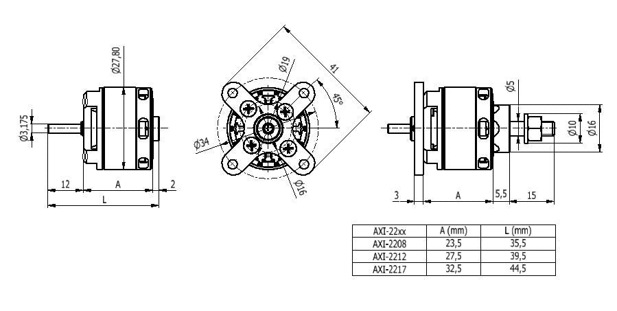 AXI 2208/20 GOLD LINE V3