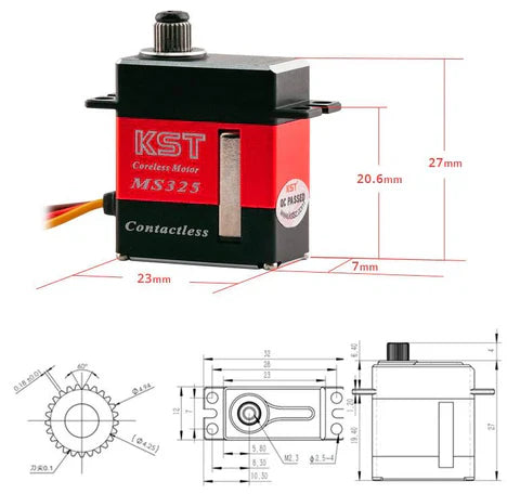 KST MS325 HV Micro Servo – 5.2Kgf.cm 0.07sec