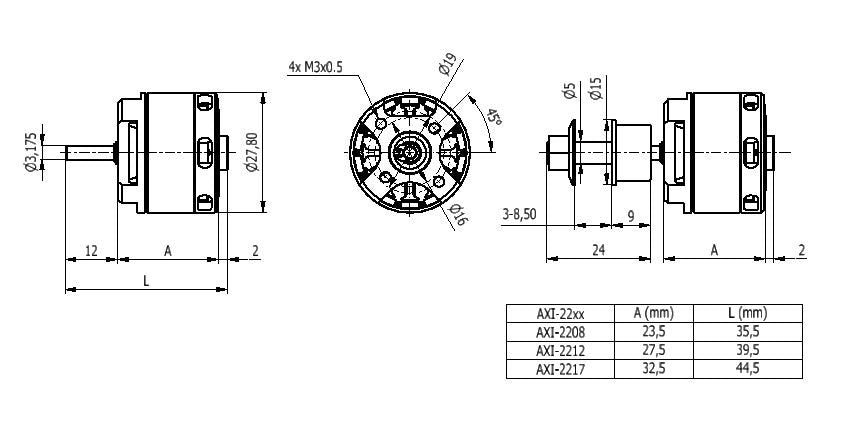 AXI 2212/34 GOLD LINE V3