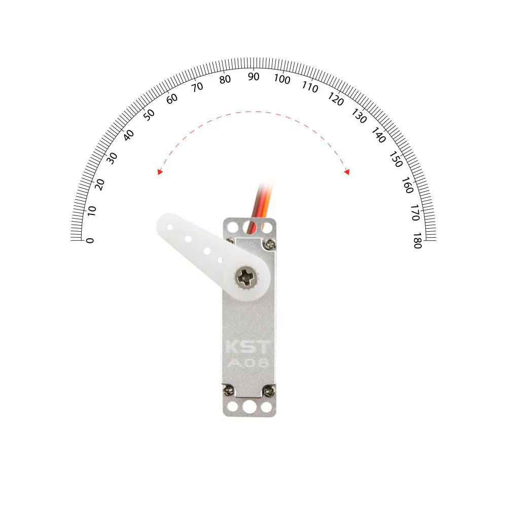 KST A08 V6.0 Coreless Metal Gear HV Micro Servo – 3.2Kgf.cm 0.09sec