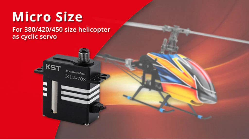 KST X12-708 Brushless Micro Servo – 9.3Kgf.cm 0.07sec