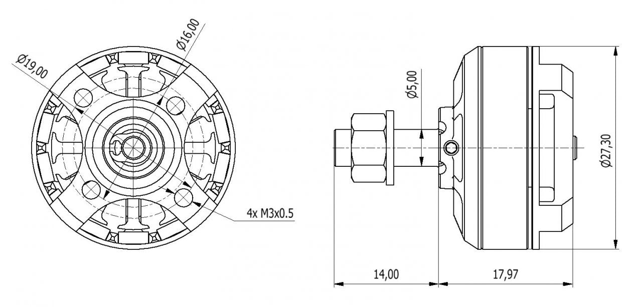 AXI 2204 MULTICOPTER Brushless Motor