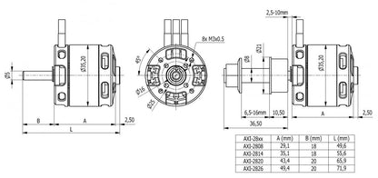 AXI 2814/6D GOLD LINE V3