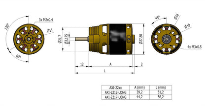 AXI 2212/34 GOLD LINE V3 LONG