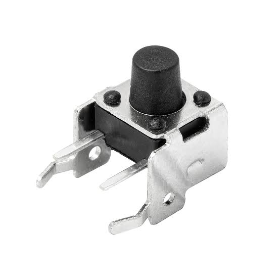 TS013-CBW0FH5.5 Right-Angle Tactile Switch 12V 50mA (SPST, With Bracket, 2.5N / 250gf, Round Button) RC-LIFE