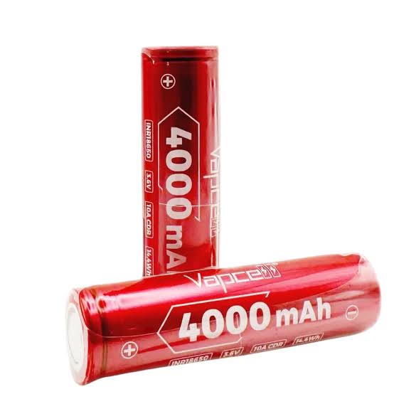Vapcell F40 / Epoch 18650 Ultra-High Capacity Li-ion Battery (4000mAh, 10A, Flat Top 3.7V) RC-LIFE