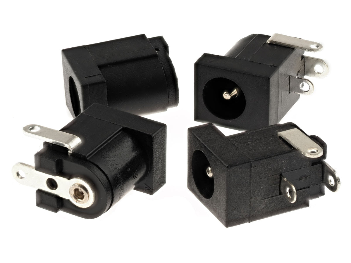 Standard DC Power Jack Socket 5.5x2.1mm (DC-005 / DC005-T25 / 24V 5A THT) RC-LIFE